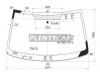 XYG DW01818LFW/X Стекло лобовое в клей CHRYSLER VOYAGER/DODGE GRAND CARAVAN/VW ROUTAN 08-