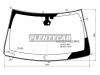 XYG DW02220VCSLFWX Стекло лобовое (Датчик дождя/ Молдинг/ Круглый ДД) Dodge Durango 14-20 / Jeep Grand Cherokee 13-22
