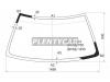 XYG E15ALFW/X Стекло лобовое в клей MITSUBISHI GALANT E 83-86
