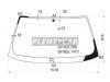 XYG E34LFW/X Стекло лобовое в клей BMW 5-SERIES E34 88-95 4/5D