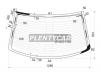 XYG E36RW/H/X Стекло заднее с обогревом BMW 3-SERIES E36 91-98 4D