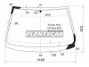 XYG E39LFW/X Стекло лобовое в клей BMW 5-SERIES E39 1995-2003 4/5D