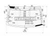 XYG E46-2DRW/H/X Стекло заднее с обогревом BMW 3-SERIES E46 98-05 2D CPE