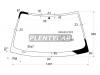 XYG E46-99LFW/X Стекло лобовое в клей BMW 3-SERIES E46 1998-2005 4/5D