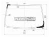 XYG E50LFW/X Стекло лобовое в клей NISSAN ELGRAND/ISUZU FARGO FILLY 97-02