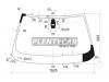 XYG E60LFW/X Стекло лобовое в клей BMW 5-SERIES E60/E61 2003-2007 4/5D