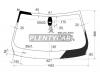 XYG E90-VSLFW/X Стекло лобовое в клей BMW 3-SERIES E90/E91 05- 4/5D