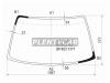 XYG EP80LFW/X Стекло лобовое в клей TOYOTA STARLET 3/5-DOOR HB 90-96