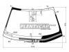 XYG ES-13-L-VCPSH LFW/H/X Стекло лобовое c обогревом щеток в клей LEXUS ES 13-