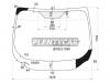 XYG ESCAPE-12-VCPLFW/X Стекло лобовое в клей FORD ESCAPE/KUGA 4D UTILITY 2012-