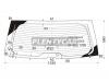 XYG EZ45RWHX Стекло заднее с обогревом MITSUBISHI GRANDIS NA4W 03-09