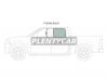 XYG F150-4D RD/LH Стекло заднее левое опускное FORD F150/250/350 4D 03-