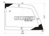 XYG F150 RW/LH/X Стекло заднее левое FORD F150/250/350 2D/4D 03-