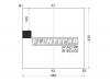 XYG F150 RW/M/X Стекло заднее центральная часть FORD F150/250/350 2D/4D 03-
