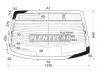 XYG FA33 RW/H/X Стекло заднее с обогревом NISSAN CEFIRO/MAXIMA/INFINITI I30/35 98-03