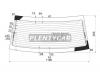 XYG FB20239RW/H/X Стекло заднее (крышка багажника) с обогревом MERCEDES-BENZ SLK-CLASS R170 96-04