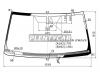 XYG FJ150-L-VCPSH-GN LFW/H/X Стекло лобовое с обогревом щеток в клей(зеленая полоса) TOYOTA FJ150 PRADO 150 SERIES 2009-