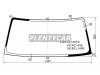 XYG FJ90-CL LFW/X Стекло лобовое в клей без полосы TOYOTA LAND CRUISER PRADO 3/5D #J9# 96-02