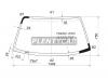 XYG FW02001LFW/X Стекло лобовое в клей TOYOTA RAV4 SXA1# 94-00 3/5D