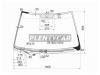 XYG FW02086LFW/H/X Стекло лобовое с обогревом щеток в клей LEXUS RX300 98-03