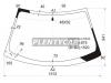 XYG FW02150LFW/X Стекло лобовое в клей MITSUBISHI ECLIPSE 2D COUPE 2000-