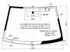 XYG FW02159-CL LFW/X Стекло лобовое в клей без полосы TOYOTA VITZ/YARIS/ECHO/PLATZ 4D SED, 3/5D HB 99-05