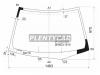 XYG FW02184LFW/X Стекло лобовое в клей HONDA CIVIC 01-05 4D
