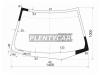 XYG FW02218LFW/X Стекло лобовое в клей HONDA CIVIC VII 01-05 2D CPE
