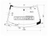 XYG FW02369LFW/X Стекло лобовое в клей MITSUBISHI AIRTREK/OUTLANDER CU#W 01-08