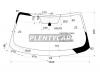 XYG FW02394LFW/X Стекло лобовое в клей INFINITI FX35/FX45 4D UTILITY 2003- (VIN)