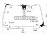XYG FW02437LFW/X Стекло лобовое в клей ACURA/HONDA MDX 04-06