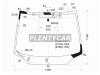XYG FW02584LFW/X Стекло лобовое в клей HONDA CIVIC 05- 4D