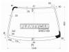 XYG GA3LFW/X Стекло лобовое в клей HONDA LOGO 96-0 3/5D