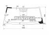 XYG GNR280-VCPLFW/X Стекло лобовое в клей TOYOTA 4RUNNER 09-
