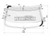 XYG GX90HRW/H/X Стекло заднее с обогревом TOYOTA CHASER HARDTOP 92-96