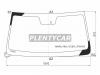 XYG HAVALH9LVCSHLFWHX Стекло лобовое с обогревом щеток + дд HAVAL H9 5D 15-