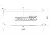 XYG HD120-HTLFW Стекло лобовое в резинку HYUNDAI HD120/HD270  TRUCK