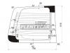 XYG H-IRW/RH/H/X Стекло заднее (распашной двери) правое с обогревом HYUNDAI H1-STAREX 97-07