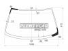 XYG HR33LFW/X Стекло лобовое в клей NISSAN SKYLINE 93-98 4D