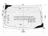 XYG HYU-YF RW/H/X Стекло заднее (крышка багажника) с обогревом HYUNDAI SONATA YF/I45 10-