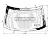 XYG IS-14 RW/H/X Стекло задннее с обогревом Lexus IS III (250/350) 14- 4D