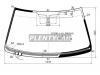 XYG IS200-L-HLFW/H/X Стекло лобовое с обогревом щеток в клей LEXUS IS200/300 00-05 4D