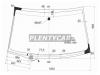 XYG J31 LFW/H/X Стекло лобовое с обогревом щеток в  клей NIS TEANA J31 SEDAN/SAMSUNG SM7 03-08 /RENAULT SAFRANE 2009