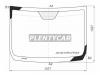 XYG JACS3VCPALFWAX Стекло лобовое (Антенна) JAC S3 16-
