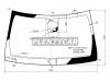 XYG JEEP-14-VCSS LFW/X Стекло лобовое в клей JEEP GRAND CHEROKEE 4D UTILITY/DODGE DURANGO 11-