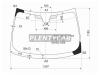XYG JUMPY-09-VCLFW/X Стекло лобовое в клей FIAT SCUDO/PEUGEOT EXPERT/CITROEN JUMPY 07-