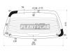 XYG K11-1RW/H/X Стекло заднее (крышка багажника) с обогревом NISSAN MICRA/MARCH 92-02 3/5D