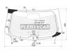 XYG K12-1RW/H/X Стекло заднее (крышка багажника) с обогревом NISSAN MICRA/MARCH 02-10 3/5D с отв