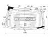 XYG KA9RW/H/X Стекло заднее с обогревом HONDA LEGEND 96-04 4D