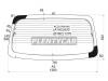 XYG KC22 RW/H/X Стекло заднее (крышка багажника) с обогревом NISSAN VANETTE/MAZDA BONGO VAN 99-